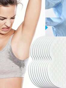 10/20/50/100 piezas Almohadillas desechables para absorción de sudor axilar, parches absorbentes de sudor axilar, eficaces, transpirables, invisibles, ligeros y absorbentes de sudor, cómodos y sin olor, fáciles de usar, adecuados tanto para hombres como para mujeres en verano caluroso, cuidado corporal para viajes, deporte, al aire libre, verano, pegatinas, regalo navideño