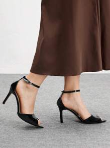 CUCCOO BIZCHIC Women's Fashionable Sexy Minimalist High Heel Sandals - Black - View 5