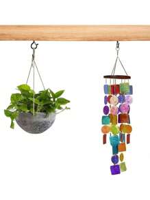 SHEIN 10/20/30/40pcs Metal Spring Q Hook Black S-Hooks With Clasp Anti-Wind Screw Plant/Light Hooks Home Bathroom Decor Bathroom Organizer Summer - Black - View 9