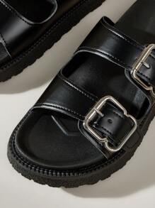 Solecia 女士厚底复古拖鞋，简约实用，多功能