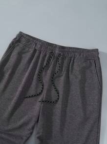 Manfinity Homme 3pcs Plus Size Men's Casual Solid Color Drawstring Waist Jogger Pants - Multicolor - View 6