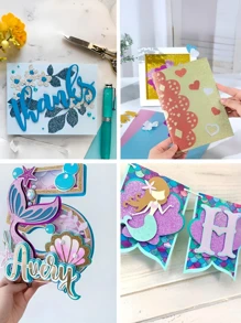 10sheets High-Quality Glitter Paper Sheets, Suitable For Crafts And DIY Projects, Glitter Paper For Making Cards, Christmas, Handmade DIY, Scrapbooking, Gift Wrapping, Birthday And Party Decorations, Students School Classroom Home Office - Multicolor - View 5