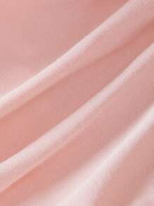 SHEIN 婴儿/女婴奢华芭蕾薄纱派对礼服，公主风格，春/夏 - 藕粉色 - 查看 4