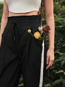 OutZeal High Rise Water Proof Tummy Control Outdoor Color Blocking Adventure Hiking Pants Spring - Black - View 10