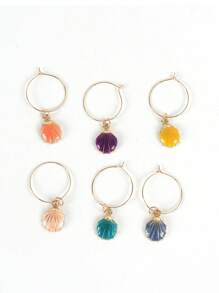 6 Stücke Weinglasmarker, Weinglas-Identifizierer, Trinkmarker für Weingläser für Weihnachten, Thanksgiving, Geburtstag, Weinparty, Weihnachtsgeschenke, Fröhliche Weihnachten