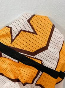 AXEPEAK Men's Loose Fit Digital Print Short Sleeve T-Shirt, Suitable For Summer, School, Streetwear Inspired - Black - View 6