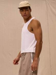 Musero 春夏度假风门襟细节系带侧无袖背心 - 黑色 - 查看 2