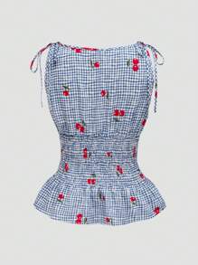 Chiquease Random Print Fashionable Vacation Style Women Blouse - Multicolor - View 2