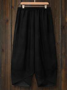 EMERY ROSE Women's Chiffon & Linen Chinese Style Casual Suit - Multicolor - View 3