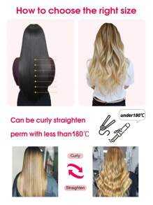 Ekstensi Rambut Manusia Asli Berkualitas Profesional Tanpa Sambungan, Dijahit Tangan, Rambut Asli Alami Hitam 50G, Rambut Lurus, Ekstensi Rambut Tape In - SNatural - View 12