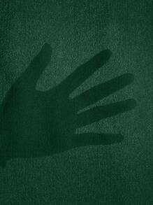 SHEIN Unity Plus Size Women Solid Color High Waist Ruffle Hem Wide Leg Casual Pants - Dark Green - View 6