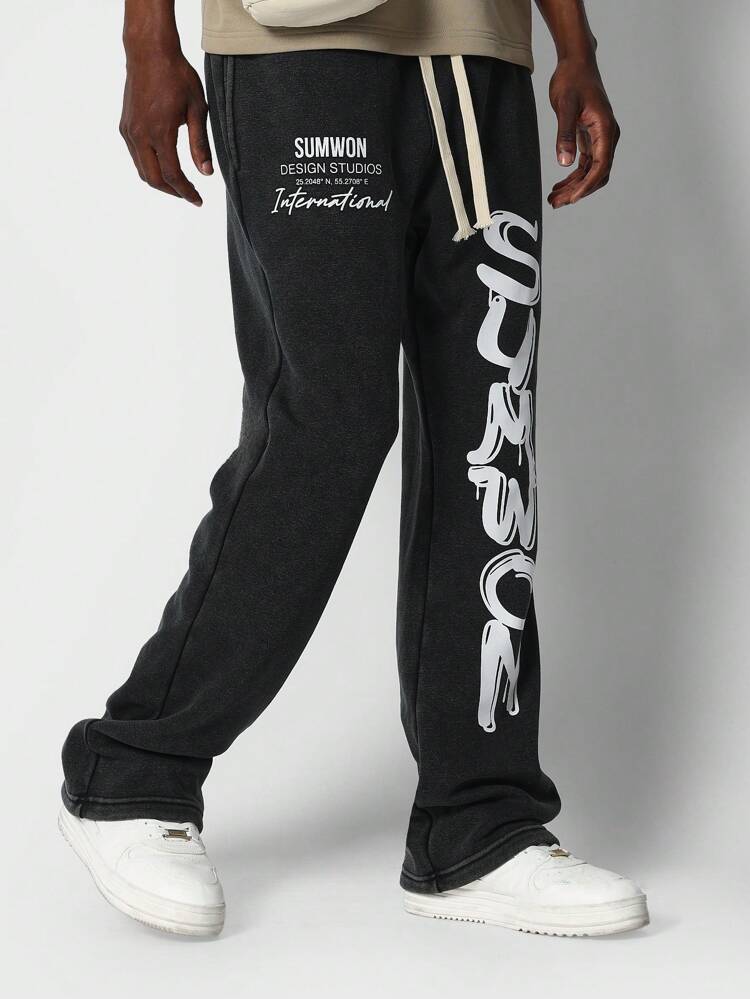 Übergroße Fleece-Jogginghose