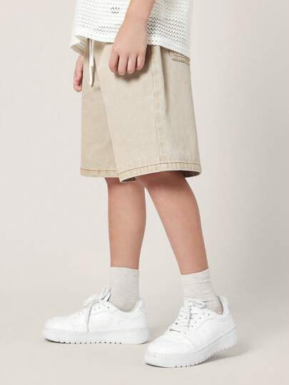 SUMWON Carpenter Style 青年男童短裤宽松夏季休闲耐用实用工作服，带多个口袋，非常适合学校日常穿着春夏活动