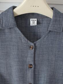 Sparklyn 女孩休闲度假春夏日常外出V领无袖系带阔腿纯色连体裤，假日，夏季，旅行