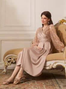 CUCCOO TILAWA Women's Red Fashion Metal Buckle Flat Sandals - Gold - View 4