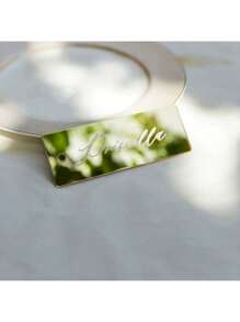 20Pcs/Set 13.5*4cm/5.3*1.57inch DIY Acrylic Wedding Place Cards With Tassels, Blank Name Setting, Event Decor, Party Place Names, Silver/Gold MirrorSeating Places Valentine's Day, Valentines Wedding, Birthday, Mother's Day, Easter, Graduation Decorations, Bachelorette, Wedding Items, Party Supplies, Bachelorette Party, Baby Shower Party Decorations, Festival Decor, Bridal Shower, St Patrick Day Decor, Room Decor, Back To School, Fall Decor, Christmas Decorations, Christmas