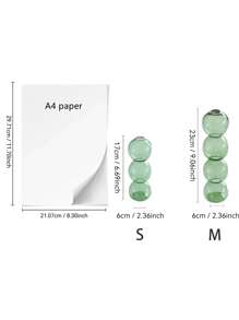 Korean Ins Style Bubble Small Glass Flower Vase For Hydroponic Plants, Fresh Flowers, Tulip. Living Room Decoration - Multicolor - View 4