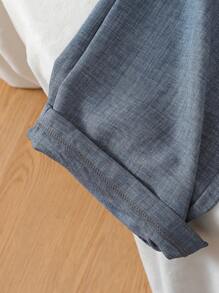 Sparklyn 女孩休闲度假春夏日常外出V领无袖系带阔腿纯色连体裤，假日，夏季，旅行