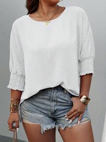 大码纯色短袖衬衫，简约时尚，适合夏季