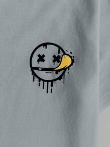 RueChic Cotton Men Plaid Print Regular T-Shirt Homewear Set - Grey - View 4