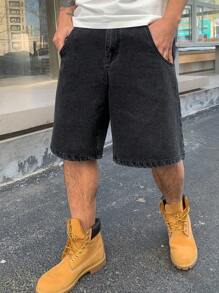 DAZY Men's Summer Casual Washed Denim Shorts Jorts