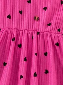 SHEIN 3pcs/Set Girls Ditsy Floral Strappy Dress With Patch Closure, Countryside Style - Multicolor - View 6