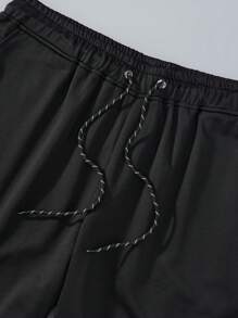 Manfinity Homme 3pcs Plus Size Men's Casual Solid Color Drawstring Waist Jogger Pants - Multicolor - View 7