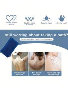 1pc African Nylon Exfoliating Bath Towel, Soft And Scrub, Nylon Bath Towel For Exfoliating And Bubble Foaming, Bathroom Accessories Home Bathroom Decor Summer - Multicolor - View 5