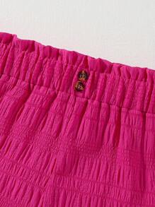 3 件套 Tween 女童休闲纯色纹理短裤 - 彩色 - 查看 8