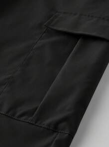 Manfinity EMRG Shorts décontractés pour hommes avec cordon de serrage à la taille, poche cargo, couleur unie