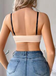 Women's Minimalist & Fashion Lingerie Bra, Suitable For Summer - Pink - View 2