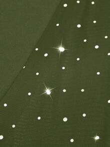 Flirla 大码纯色简约时尚裤，适合夏季 - 軍綠色 - 查看 3