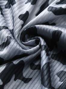 Manfinity LEGND Men's Slim Fit Leopard Print Crew Neck Sleeveless Top, Summer Music Festivals Muscle Shirts For Men - Multicolor - View 5