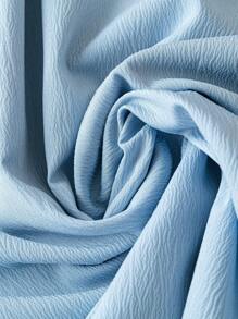 SHEIN LUNE Plus Size Women Embroidery Dress - Blue - View 5