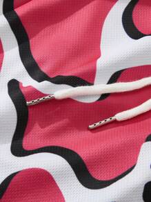 ROMWE MEN Casual Men's Graphic & Fashionable Shorts, Suitable For Summer - Multicolor - View 4