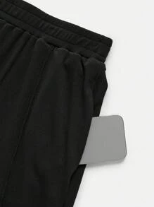 SHEIN Clasi 2 pezzi Set camisole e pantaloni da donna con collo rotondo liscio e vita attorcigliata