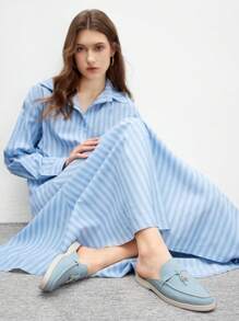 CUCCOO BIZCHIC Women's Pointed Toe Casual Slip-On Flat Shoes, Versatile For Daily Wear Spring Shoes Spring Break EasterSpring Summer New Shoes Vacation Women Wedding Shoes Easi For Easter - Baby Blue - View 10