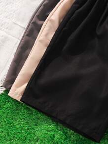 SHEIN Tween Boy Buy Two Get One Free 3 Packs Casual Sports College Artistic Style Retro Shorts With Badges High Cost-Effective Multi-Pack Suitable For Back To School Suitable For Birthday Parties, Evening Parties, Performances, Weddings, Baptisms, Opening Ceremonies, Daily Use Suitable For Daily Use Suitable For School Suitable For Travel Suitable For Sports Suitable For Spring And Summer