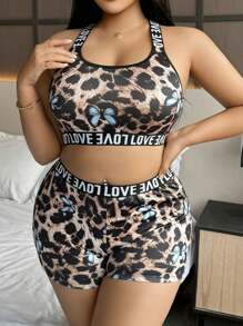 SHEIN 2pcs Plus Size Printed Underwear Set (Wireless, Briefs), Lift - Multicolor - View 3