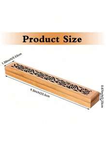 SHEIN 1pc Incense Holder, Wooden Craft Incense Stick Burner Ash Catcher Aromatherapy Burner For Home Room Decoration Meditation Yoga Spa Halloween, Spooky, Autumn, Festival, Holiday Christmas, Winter, Holiday, Festival