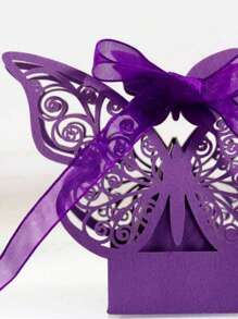 20pcs Butterfly Laser Cut Favor Boxes DIY Wedding Birthday Gift Candy Boxes With Ribbons Cute Chocolate Box For Wedding Bridal Birthday Party Favors Decoration Supplies,Mother's Day,Easter,Graduation Decorations,Wedding Items,Party Supplies,Bachelorette Party,Baby Shower Party Decorations,Ramadan Decor,Bridal Shower,St Patrick Day Decor,Room Decor,Wedding Favors For Guests,Gift Box