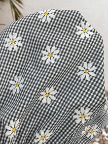 SHEIN Bohemian Ditsy Floral Maternity Pants, Minimalist & Fashionable For Summer - Black - View 5