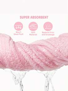 Strawberry Shortcake X SHEIN Cute Strawberry Printed Hair Drying Hat, Suitable For Any Hair Type & Length, Absorbs Water Quickly, Country Ditsy Floral Style, For Home Bathroom Summer Hair Bonnet
