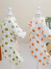 PETSIN Lightweight & Breathable Casual Homewear Melon Pattern Pet Jumpsuit For Cats & Dogs, Suitable For Spring & Summer, Allow Outdoor Walking - Green - View 8