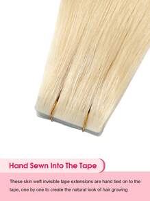 Seamless Injected Hand-Tied Pro Quality Virgin Human Hair Invisible Tape In Hair Extensions Human Hair Natural Black 50G Straight Tape Ins Tape In Hair Tape Ins Hair Extensions Halloween Costumes - S613 - View 5