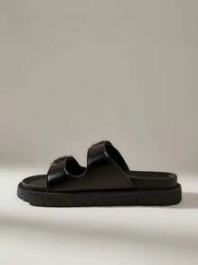 Solecia 女士厚底复古拖鞋，简约实用，多功能