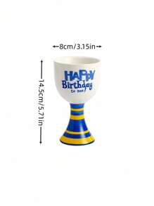 Zazumi 1pc Creative Hand-Painted Ceramic Water Cup Dessert Ice-Cream Cup Girls Birthday Gift Tall Glass