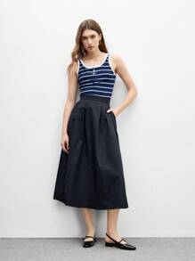 CUCCOO BIZCHIC 女士时尚闪亮漆皮玛丽珍平底鞋，方头，适合通勤、约会、派对、度假、上学，黑色 - 黑色 - 查看 10