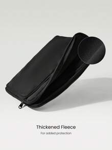 GLOWMODE Daily Defense Computer Notebook Tablet Laptop Thickened Sleeve Case With Double Pocket Daily Casual Wear﻿ - Black - View 3