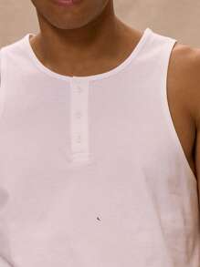 Musero 春夏度假风门襟细节系带侧无袖背心 - 黑色 - 查看 5